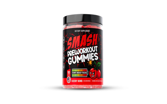 SMASH PRE WORKOUT GUMMIES CHERRY BOMB