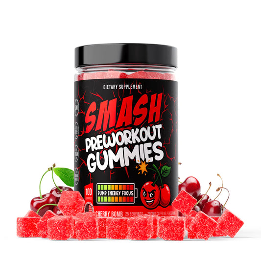 SMASH PREWORKOUT GUMMIES CHERRY BOMB