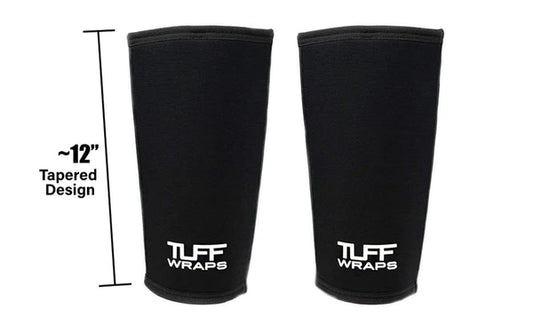 TUFF 7mm Competition Knee Sleeves (All Black)