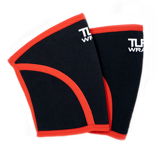 TUFF 7mm X-Training Knee Sleeves (Black/Red)