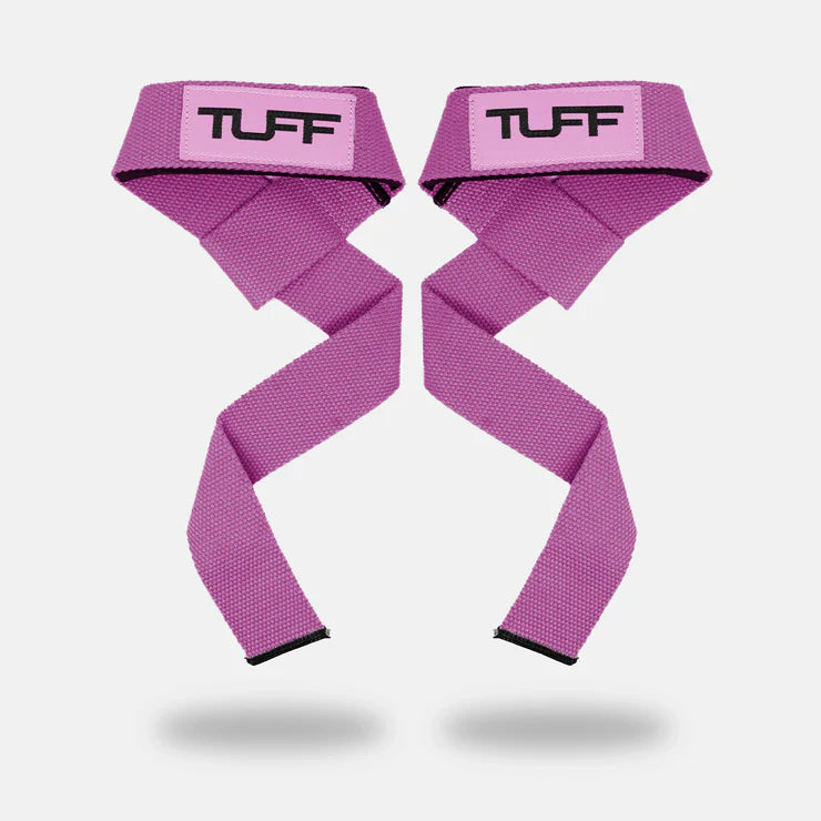 TUFF LIFTING STRAPS PREMIUM PADDED - PINK