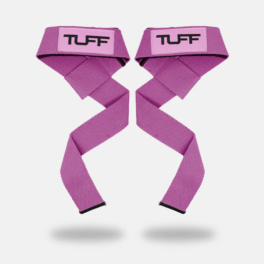 TUFF LIFTING STRAPS PREMIUM PADDED - PINK